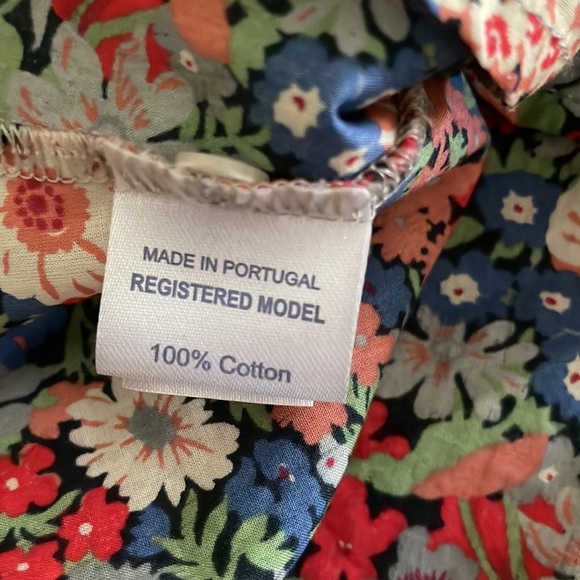 Oscar de La Renta Girls’ Floral Print Ruffle-Accented Top size 10 - Picture 5 of 5